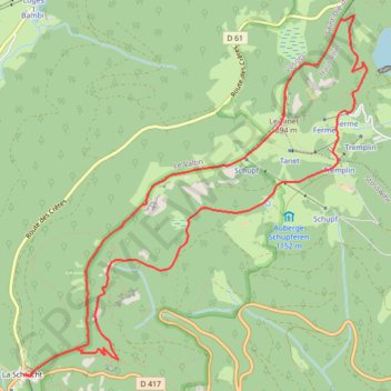 Trace GPS Sentier des Contrebandiers, itinéraire, parcours