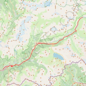 Trace GPS Chemin du Petit Bonheur, Modane - Bonneval sur Arc, itinéraire, parcours