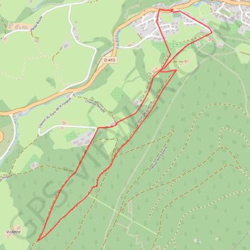 Trace GPS L'Étang du Vallon, itinéraire, parcours