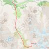 Trace GPS Randonnée lac des rouies, itinéraire, parcours