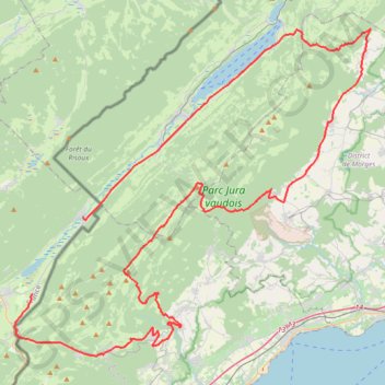Trace GPS Les Cols Franco Suisses - Bois-d'Amont, itinéraire, parcours