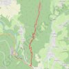 Trace GPS Montagne du Lachat, itinéraire, parcours