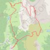 Trace GPS La Tournette par la cheminée du Lars (Annecy), itinéraire, parcours