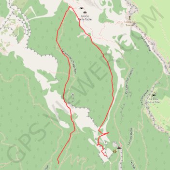 Trace GPS Grand Salève - Vires Rosselets - T5 (Randonnée Pédestre), itinéraire, parcours