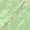 Trace GPS Col du Marchairuz Mont tendre, itinéraire, parcours