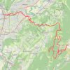 Trace GPS Grenoble-Croix de Chamrousse par les chemins, itinéraire, parcours