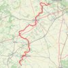 Trace GPS Le sentier GR 655 Ouest en Eure-et-Loir, itinéraire, parcours