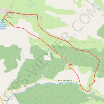 Trace GPS Le teillon, itinéraire, parcours