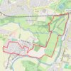 Trace GPS De Louvigny à Caen par les voies vertes, itinéraire, parcours