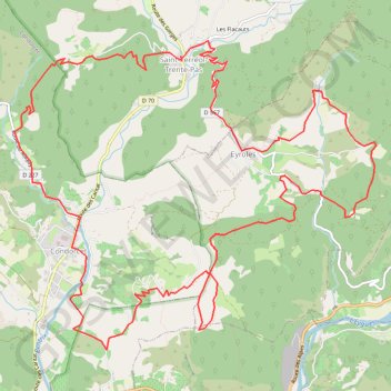 Trace GPS La Drôme Provençale - Les montagnes Russes, itinéraire, parcours