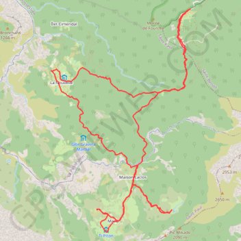 Trace GPS Randonnée de 2 jours au Sud de Mafate (Réunion), itinéraire, parcours