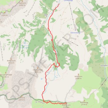 Trace GPS Rauflihorn, Diemtigtal, près de Berne, itinéraire, parcours