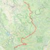 Trace GPS TMA Hivernale Trace directe Le Pertuis La Bastide, itinéraire, parcours