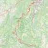 Trace GPS La Traversée du Vercors à VTT par les Chemins du Soleil (Grenoble - Lus), itinéraire, parcours