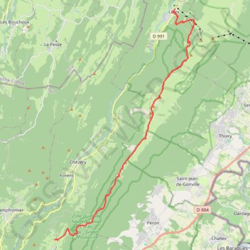 Trace GPS GTJ - Etape17, itinéraire, parcours