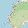 Trace GPS Ajaccio - chemin de la corniche, itinéraire, parcours