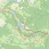 Trace GPS 2ème jour trek Jura, itinéraire, parcours