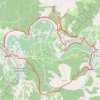 Trace GPS Boucle vtt Douelle-Luzech-Douelle, itinéraire, parcours