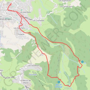 Trace GPS Rewild J2 Villard, itinéraire, parcours