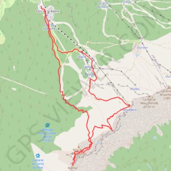 Trace GPS Tête des Chaudières, itinéraire, parcours