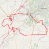 Trace GPS Newnan, Moreland, Brooks gravel, itinéraire, parcours