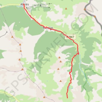 Trace GPS 4ème jour du tour du Queyras, itinéraire, parcours