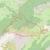 Trace GPS Roche Parnal et Montagne Sous-Dîne en traversée, itinéraire, parcours