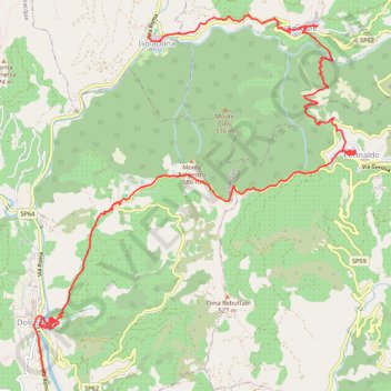 Trace GPS Isolabona Randonnée, itinéraire, parcours