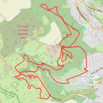 Trace GPS Moselle - Les Crapauds, itinéraire, parcours