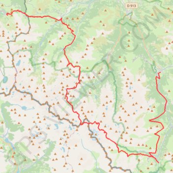 Trace GPS Traversée dans les Pyrénées de Gourette à Luz-Saint-Sauveur, itinéraire, parcours