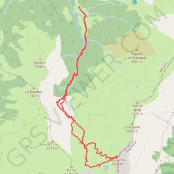 Trace GPS La Goenne, itinéraire, parcours