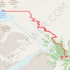 Trace GPS Cabane d'Orny par le vallon d'Arpette de saleina, itinéraire, parcours