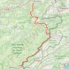 Trace GPS Grande Traversée du Jura (GTJ) de Mandeure à Villers-le-Lac (Doubs), itinéraire, parcours