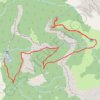 Trace GPS Cascade Arpenaz à refuge Véran par le Lançoir, itinéraire, parcours