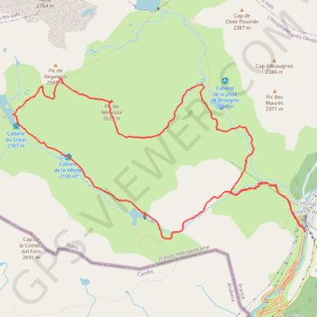 Trace GPS Pic de Nérassol, itinéraire, parcours