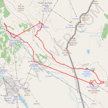 Trace GPS Morzine - Pointe des Mossettes, itinéraire, parcours