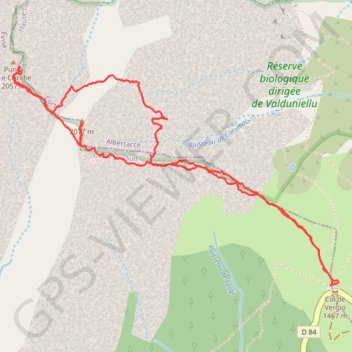 Trace GPS Punta di e cricche, itinéraire, parcours