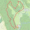 Trace GPS Rocher de Cuny, itinéraire, parcours