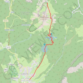 Trace GPS Faille du jardin (Chartreuse), itinéraire, parcours