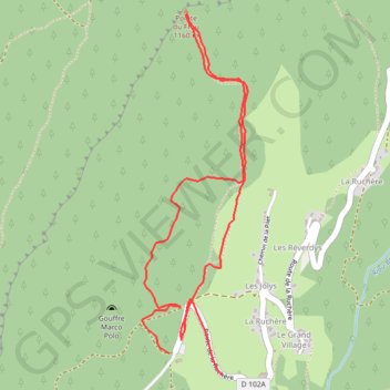 Trace GPS Pointe du Frou, itinéraire, parcours