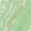 Trace GPS Les Ecouges - belvédère du Rivet, itinéraire, parcours