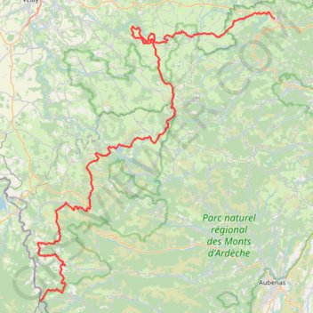 Trace GPS St Agrève-Fay-St Front-Bigorre-St Front, itinéraire, parcours