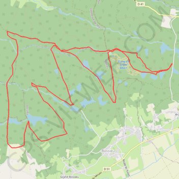 Trace GPS Viennois-Arzay-forêt de Bonnevaux, itinéraire, parcours