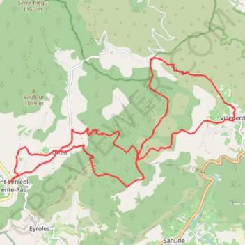 Trace GPS La Drôme Provençale - Les crêtes de Plombard, itinéraire, parcours