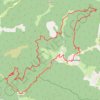 Trace GPS Les Gorges des Gâts (Drôme), itinéraire, parcours