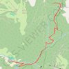 Trace GPS Crêt de Loirard près St Pierre de Chartreuse, itinéraire, parcours