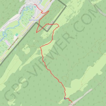 Trace GPS Le Mont Sâla - Bois-d'Amont, itinéraire, parcours