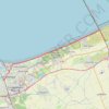 Trace GPS De la frontière franco-belge à Dunkerque, itinéraire, parcours