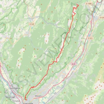 Trace GPS Traversée chartreuse, itinéraire, parcours