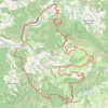 Trace GPS Sahune, Sainte-Jalle, Curnier (Drôme), itinéraire, parcours